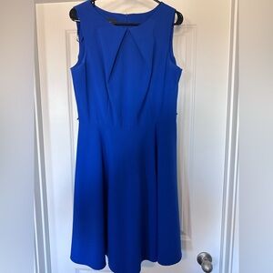 Elegant Blue Sleeveless Dress